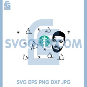 Drake Wrap Starbucks Svg, Drizzy Vibes Svg, Drake Logo Coffee Svg