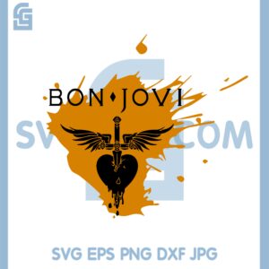 Drip Bon Jovi Svg, File-Jon Bon Jovi Svg, Design Jon Bon Jovi Drip Svg