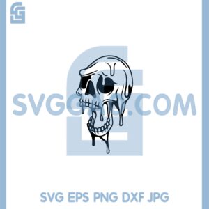 Dripping Skull Screaming Svg, Skeleton Screaming Melt Svg, Gothic Decal Svg