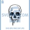 Dripping Skull SVG