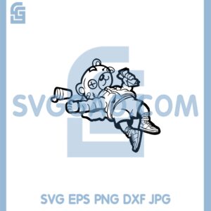 Drunk Gangster Party Svg, Teddy Bear Passed Svg, Out Drinking Purple Syrup Svg