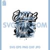 Eagles Melt Svg, Grunge Eagles Head Svg, Eagles Face Driping Svg