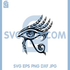 Egyptian Egypt Nubian Tribal Indian Eye Symbol Hieroglyphics Feather Third SVG