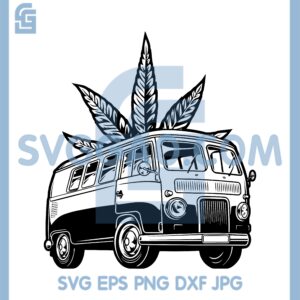Emblem Truck Cannbis Svg, Leaf Truck Cannabis Svg, Hemp Leaf Svg