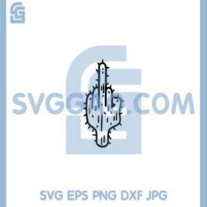 F U C K Cactus Svg, Middle Finger Cactus Svg, Succulent Svg, Cactus Plant Pot Svg