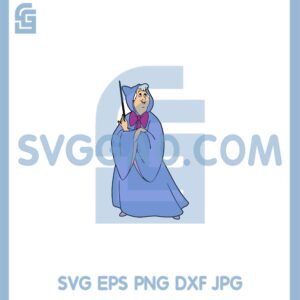 Fairy Godmother Svg, Godmother Svg, Cartoon Fairy Godmother Svg
