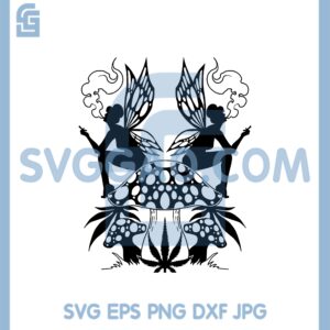 Fairy Smoking Weed svg, Cannabis Marijuana Cut File SVG