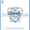 Family Heart Svg, Side By Side Miles Apart family Will Always Be Connected By Heart Svg
