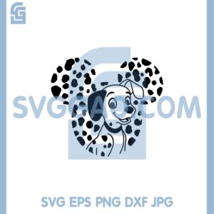 101 Dalmatians Svg, Ears Dalmatian Cute Svg