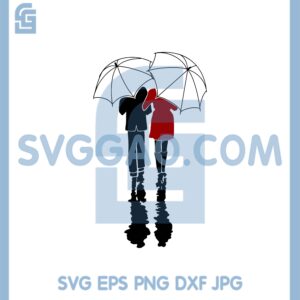 A Couple In Love Umbrella Svg, Couple Svg, A Couple In Love Svg
