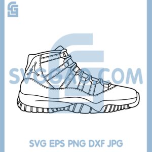 Air Jordan 11 Funny SVG