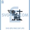 Angel Soldier Kneeling At Cross Svg, Combatant Angel Svg 1 Angel Soldier Kneeling At Cross Svg, Combatant Angel Svg