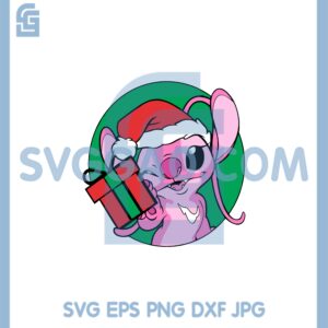 Angel With Gift Box SVG