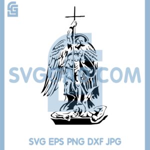 Archangel Michael Kill Satan Or Devil Svg, Archangel Michael Svg, Devil Svg