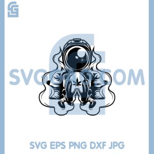 Astronaut Cannabis Svg, Space Weed Svg