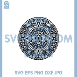 Azteca Piedra Del Sol Mexico Mayan Maya Aztek Made In Mexico Svg
