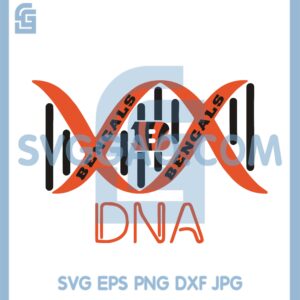 B Cincinnati Bengals DNA Svg, Sport Svg, DNA Svg, Cincinnati Bengals Svg
