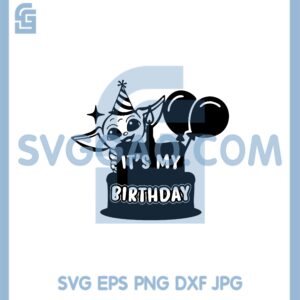 Baby Yoda Balloon Birthday Svg, Baby Yoda Birthday Svg
