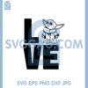 Baby Yoda Be My Valentine Svg, Love Baby Yoda Child Star Wars Svg