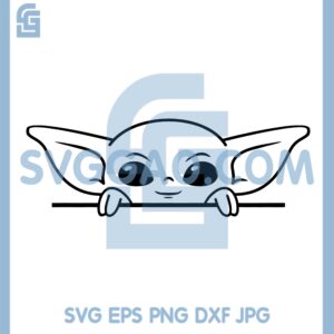 Baby Yoda Face Helloo Svg, Yoda Helloo Svg