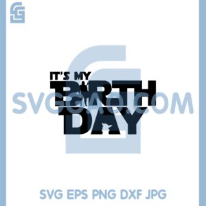 Baby Yoda Mandalorian Svg, Star Wars It's My Birthday Svg