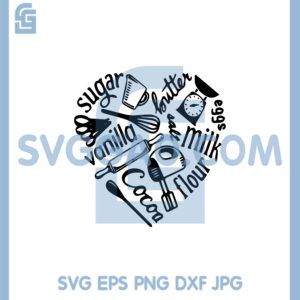 Bakingeart Svg, Sugar Svg, Vanilla Culinary Svg