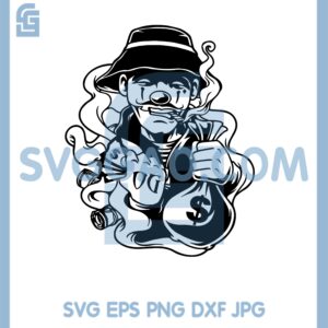 Bandit Man Mafia Clipart Svg, Gangster Cut File Svg, Hipster Guy Svg
