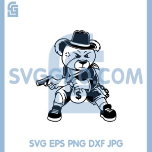 Bandit Teddy Bear Svg, Teddy Bear Gun Grip Svg, Teddy Bear Svg