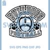 Bulldog Football Paw Svg, Bulldogs Football Svg, Bulldog Svg
