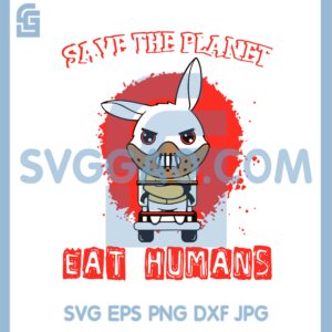 Bunny Hannibal Lecter Svg, Protect Animal Save The Planet Best Svg, Hannibal Lecter Animal Svg