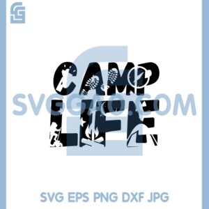 Camping Footprints Svg, Camp Life Svg, Camper Svg