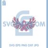 Cancer Awareness Angel Wings Svg, Breast Cancer Awareness Svg, Angel Wings Svg