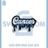 Cancer Driping Svg, Drip Letters About Cancer For Lovers Svg, Driping Svg