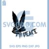 Cannabis Leaves Two Fingers Greeting Design Svg, Weed Peace Sign SVG, Marijuana Svg