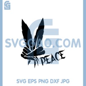 Cannabis Leaves Two Fingers Greeting Design Svg, Weed Peace Sign SVG, Marijuana Svg