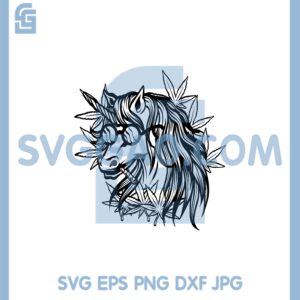 Cannabis Unicorn Svg, Rasta Unicorn svg Weed Animal Svg