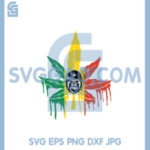 Rasta Monkey Smoking Joint Svg, Animal Smoking Weed