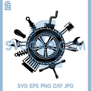Car Mechanic Logo SVG, Car Mechanic Svg, Car Mechanic Clipart