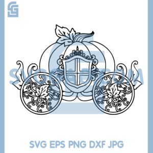 Carriage Svg, Pumpkin Carriage Svg, Cinderella Carriage Svg