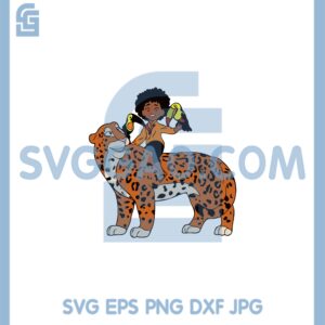 Antonio Riding On The Leopard Svg, Antonio Leopard Svg, Encanto Svg