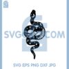 Celestial Witch Gothic Snake Svg, Moon Lunar Mystical Svg, Crescent Stars Svg