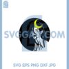 Celestial Woman Moon In Hair Svg, Witch Woman Moon Svg, Mystical Girl Svg