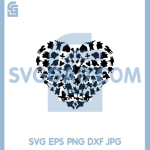 Character Pokemon Heart Svg, Pokemon Valentines Heart Svg