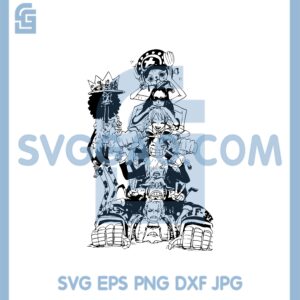 Characters Luffy Svg, Lufffy And Friends Svg