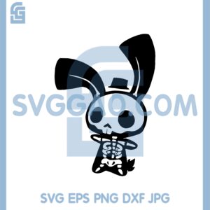 Chui Bunny's Skeleton Svg, Skeleton Cute Svg