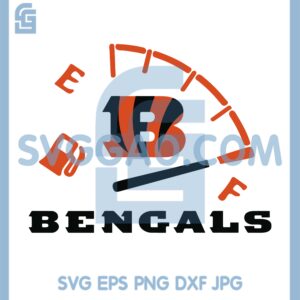 Cincinnati Bengals Gas Svg, NFL Gas Svg, Clipart Sport Svg