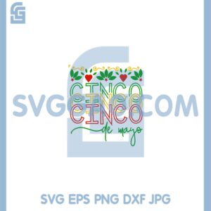 Cinco de Mayo Svg, Cinco de Mayo stacked, Margarita Svg, Mexican Svg