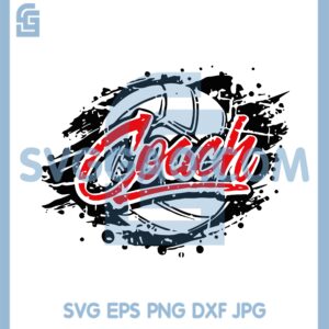 Coach Football Ball Svg, Coach Ball Svg, Coach Melt Svg