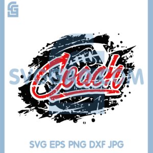 Coach Football Melting Svg, Scratch Football Svg, Coach Football Svg