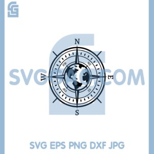 Compass World Svg, Compass Svg, World Svg